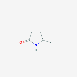 molecular formula C5H9NO B085660 5-methylpyrrolidin-2-one CAS No. 108-27-0