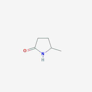 molecular formula C5H9NO B085660 5-Methyl-2-pyrrolidone CAS No. 108-27-0