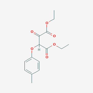 molecular formula C15H18O6 B8566059 Diethyl 2-(4-methylphenoxy)-3-oxobutanedioate CAS No. 93697-31-5