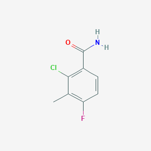 2-Chloro-4-fluoro-3-methylbenzamide