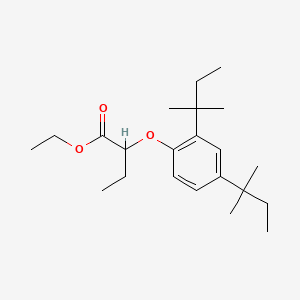 molecular formula C22H36O3 B8566190 Ethyl 2-[2,4-bis(2-methylbutan-2-yl)phenoxy]butanoate CAS No. 69080-71-3