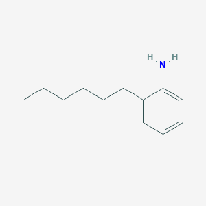 molecular formula C12H19N B8566310 2-Hexylaniline 