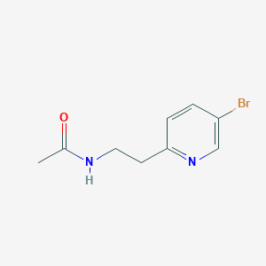 molecular formula C9H11BrN2O B8566327 N-[2-(5-bromopyridin-2-yl)ethyl]acetamide 