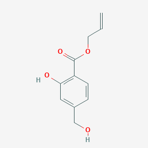 molecular formula C11H12O4 B8566349 prop-2-enyl 2-hydroxy-4-(hydroxymethyl)benzoate 
