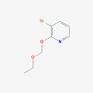 molecular formula C8H10BrNO2 B8566358 3-Bromo-2-(ethoxymethoxy)pyridine 