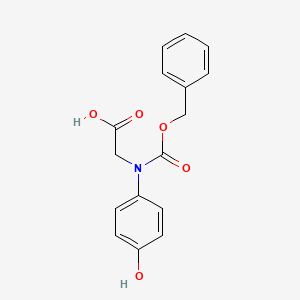 2-((Benzyloxycarbonyl)(4-hydroxyphenyl)amino)acetic acid