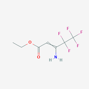 Ethyl 3-amino-4,4,5,5,5-pentafluoropent-2-enoate