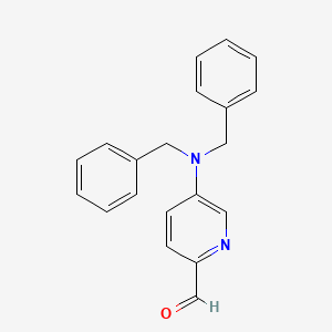 molecular formula C20H18N2O B8566504 5-(Dibenzylamino)picolinaldehyde 