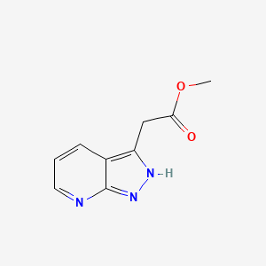 methyl 2-(1H-pyrazolo[3,4-b]pyridin-3-yl)acetate