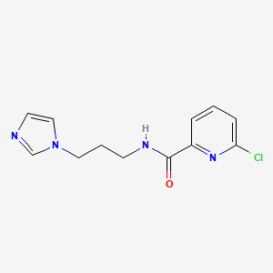 6-Chloro-N-[3-(1H-imidazol-1-yl)propyl]pyridine-2-carboxamide