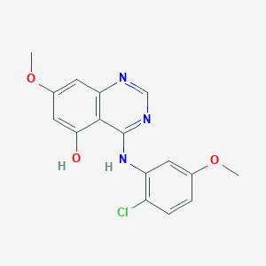 4-(2-Chloro-5-methoxyanilino)-5-hydroxy-7-methoxyquinazoline