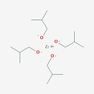 molecular formula C16H36O4Zr B085666 Zirconium(4+) 2-methylpropanolate CAS No. 13421-85-7