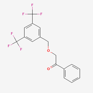 2-{[3,5-Bis(trifluoromethyl)phenyl]methoxy}-1-phenylethan-1-one