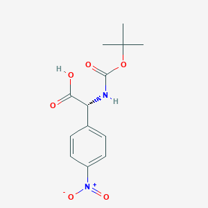 (2R)-tert-butoxycarbonylamino-(4-nitro-phenyl)-acetic acid