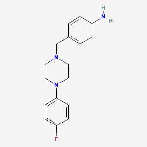 1-(p-Fluorophenyl)-4-[(4-aminophenyl)methyl]piperazine