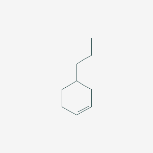 molecular formula C9H16 B8566684 Cyclohexene, 4-propyl- CAS No. 13487-64-4