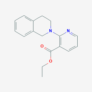 molecular formula C17H18N2O2 B8566689 Ethyl 2-(1,2,3,4-tetrahydroisoquinolin-2-yl)pyridine-3-carboxylate 