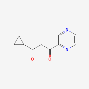 1-Cyclopropyl-3-(2-pyrazinyl)-1,3-propanedione