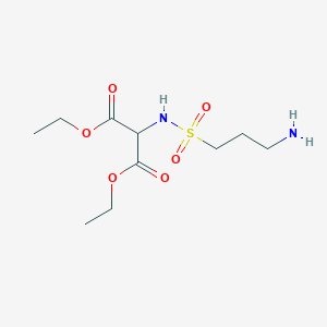 Diethyl [(3-aminopropane-1-sulfonyl)amino]propanedioate