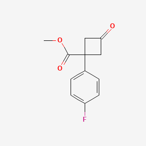Methyl 1-(4-fluorophenyl)-3-oxocyclobutane-1-carboxylate