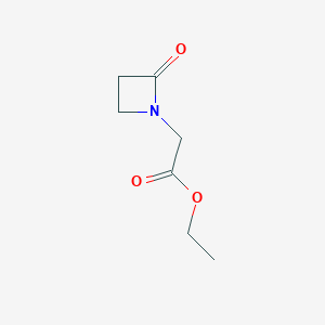 molecular formula C7H11NO3 B8567187 Ethyl (2-oxoazetidin-1-yl)acetate CAS No. 54643-14-0