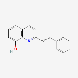molecular formula C17H13NO B8567211 2-(2-Phenylethenyl)-8-Quinolinol 