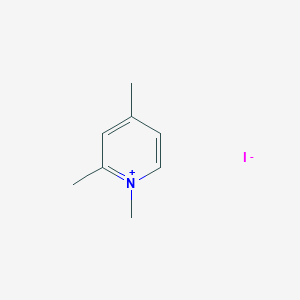 molecular formula C8H12IN B8567243 Pyridinium, 1,2,4-trimethyl-, iodide (1:1) CAS No. 15827-70-0