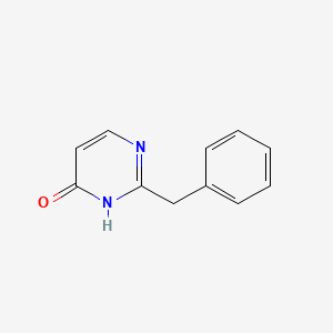 molecular formula C11H10N2O B8567260 Hydroxybenzyl pyrimidine 