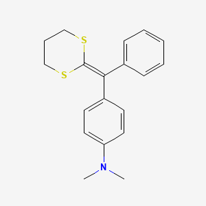 4-[(1,3-Dithian-2-ylidene)(phenyl)methyl]-N,N-dimethylaniline