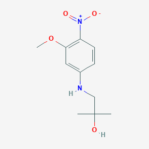 1-(3-Methoxy-4-nitrophenylamino)-2-methylpropan-2-ol