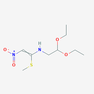 N-(2,2-Diethoxyethyl)-1-(methylsulfanyl)-2-nitroethen-1-amine