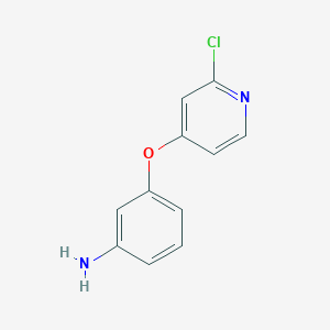 molecular formula C11H9ClN2O B8567432 3-(2-chloropyridin-4-yl)oxyaniline 