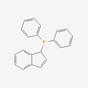 molecular formula C21H17P B8567601 Phosphine, 1H-inden-1-yldiphenyl- CAS No. 138784-88-0