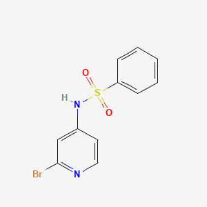 molecular formula C11H9BrN2O2S B8567609 N-(2-bromopyridin-4-yl)benzenesulfonamide 
