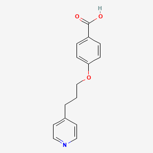 molecular formula C15H15NO3 B8567751 4-(3-pyridin-4-ylpropoxy)benzoic acid 
