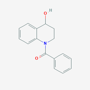 molecular formula C16H15NO2 B8567797 N-benzoyl-1,2,3,4-tetrahydroquinolin-4-ol CAS No. 24206-41-5