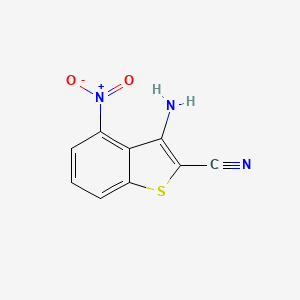 3-Amino-4-nitro-1-benzothiophene-2-carbonitrile