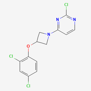 2-Chloro-4-(3-(2,4-dichlorophenoxy)azetidin-1-yl)pyrimidine