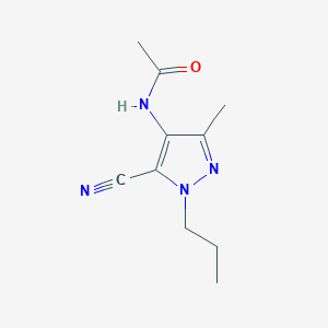 N-(5-Cyano-3-methyl-1-propyl-1H-pyrazol-4-yl)acetamide