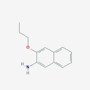 molecular formula C13H15NO B8567881 3-Propoxynaphthalen-2-ylamine 