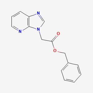 molecular formula C15H13N3O2 B8567943 benzyl 2-imidazo[4,5-b]pyridin-3-ylacetate 