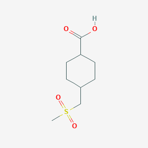 4-(Methylsulfonylmethyl)cyclohexanecarboxylic acid