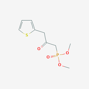 molecular formula C9H13O4PS B8568035 Dimethyl [2-oxo-3-(thiophen-2-yl)propyl]phosphonate CAS No. 52344-48-6