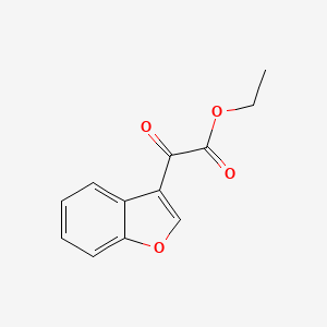 molecular formula C12H10O4 B8568331 Ethyl 2-(benzofuran-3-yl)-2-oxoacetate 