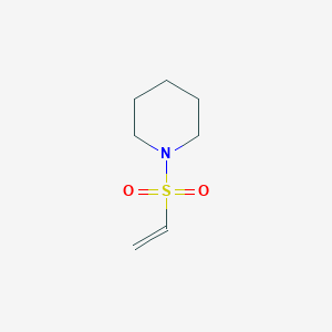 molecular formula C7H13NO2S B8568432 Vinylpiperidino sulfone 