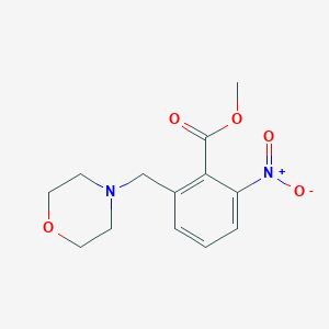 molecular formula C13H16N2O5 B8568450 methyl 2-(morpholin-4-ylmethyl)-6-nitrobenzoate 