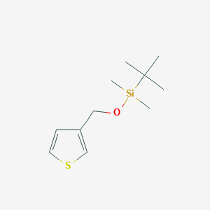 molecular formula C11H20OSSi B8568456 Tert-butyl-dimethyl-(thiophen-3-ylmethoxy)silane 
