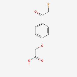 molecular formula C11H11BrO4 B8568509 Methyl 4-bromoacetylphenoxyacetate CAS No. 6951-76-4