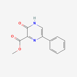 molecular formula C12H10N2O3 B8568867 methyl 2-oxo-5-phenyl-1H-pyrazine-3-carboxylate 