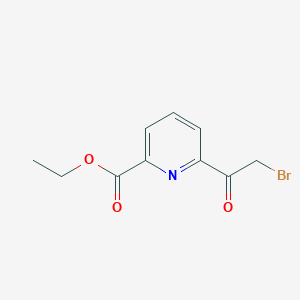 molecular formula C10H10BrNO3 B8568925 Ethyl 6-(2-bromoacetyl)picolinate 
